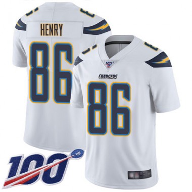 Los Angeles Chargers NFL Football Hunter Henry White Jersey Youth Limited  #86 Road 100th Season Vapor Untouchable